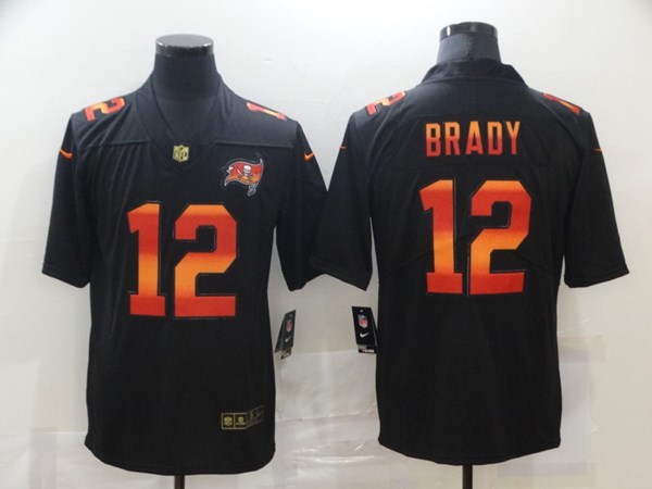 Men's Tampa Bay Buccaneers #12 Tom Brady Black NFL 2020 Fashion Limited Stitched Jersey